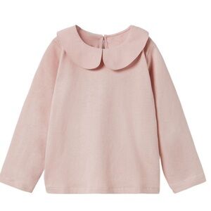 Zara Kids Peter Pan Collar Long Sleeve T-Shirt 18-24M